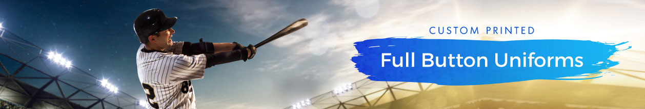 Full-Button Baseball Jerseys