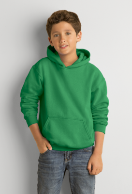 18500 Gildan Youth Heavy Blend Hooded Sweatshirt